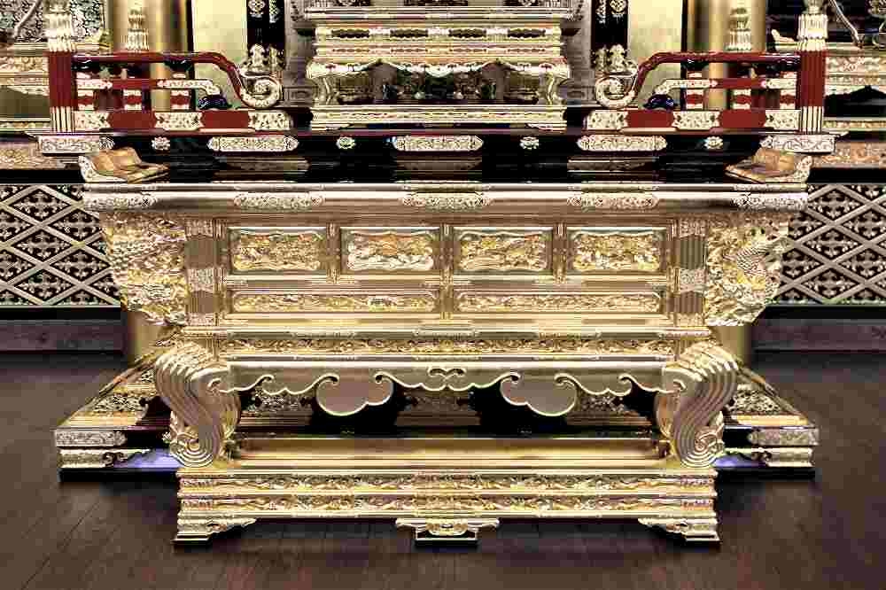 寺院所蔵 礼盤 前机 脇机 立経台 阿弥陀堂型 寺院仏具 仏像 仏教 寺院所蔵 礼盤 前机 脇机 立経台 阿弥陀堂型 寺院仏具 仏像 仏教