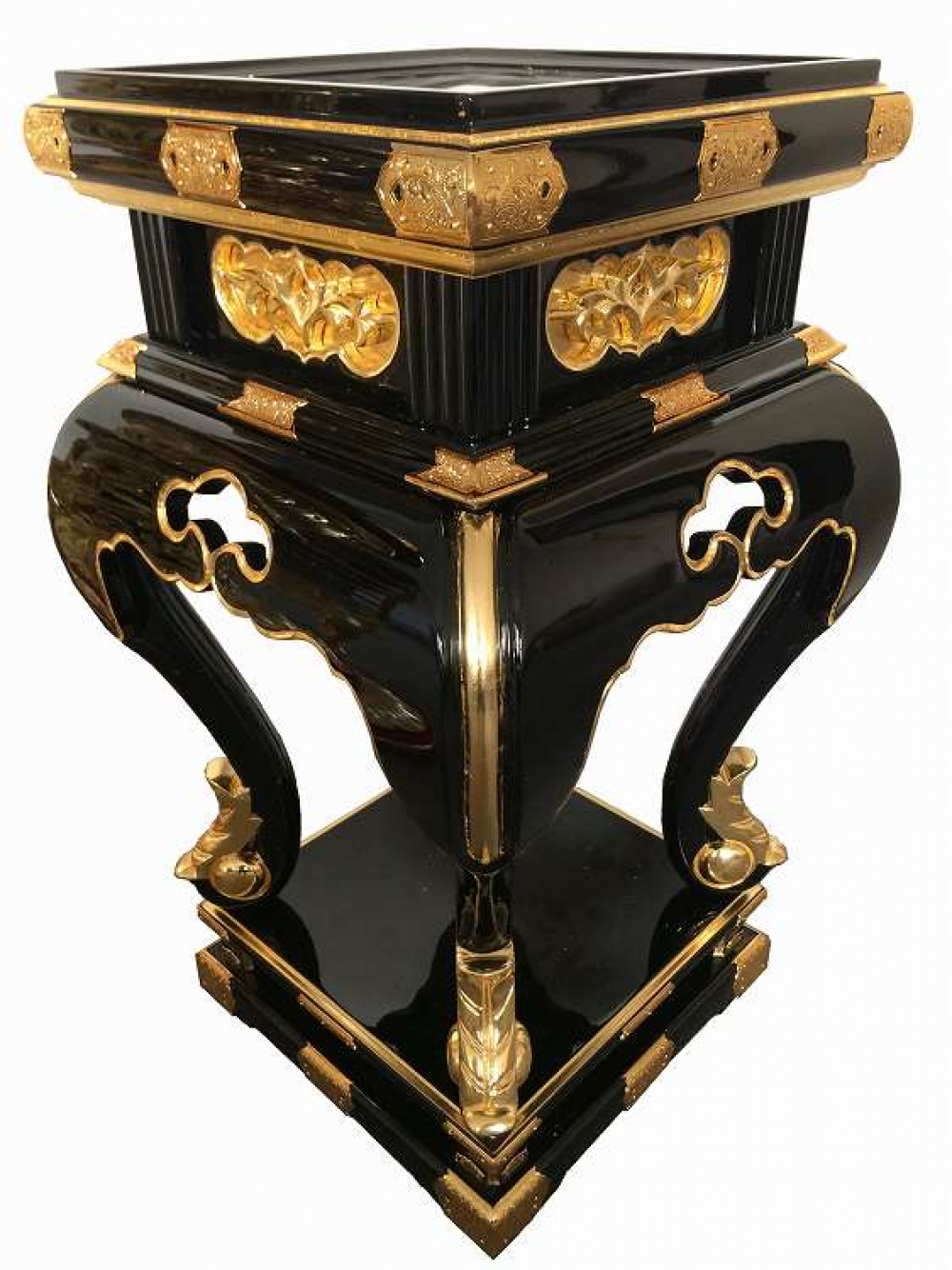 仏具 寺院用 各宗派 寺院仏具 中央香台 朱 面金 2尺 寺院仏具朱塗り 3.5尺 新型二重護摩壇・大壇 ケイ台付(磬