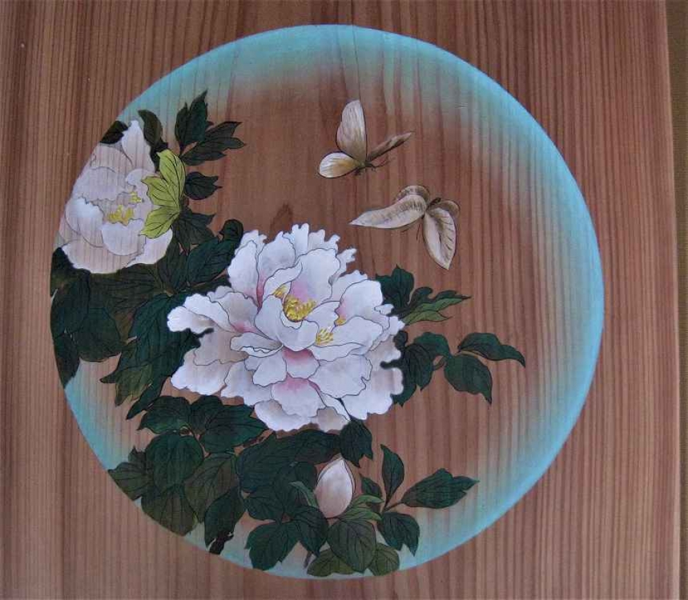 商品紹介｜天井絵 花丸彩色｜浄土真宗（東）｜ 造作・内装｜喜昌は寺院