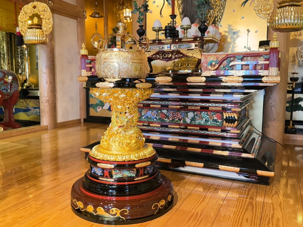 商品紹介｜常香盤 大谷型 極上品｜浄土真宗（西）｜ 中尊前前卓・上卓